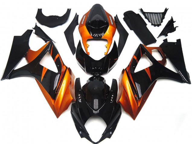 07-08 Orange & Schwarz Glänzend GSXR 1000 Verkleidung