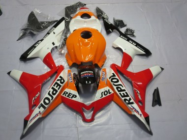 07-08 Weiß Repsol CBR600RR Verkleidung
