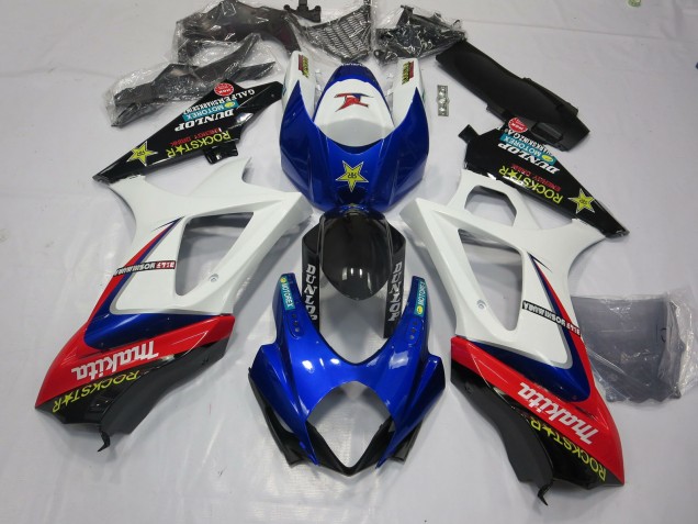 07-08 Weiß Rockstar GSXR 1000 Verkleidung