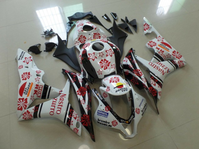 07-08 Weiß & Rot Nastro Azzurro CBR600RR Verkleidung