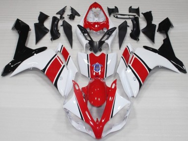 07-08 Weiß & Rot OEM Stil Glänzend R1 Verkleidung