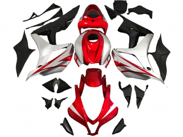 07-08 Rot & Silber OEM-Stil CBR600RR Verkleidung