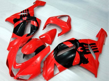 07-08 Rot Totenkopf ZX6R Verkleidung