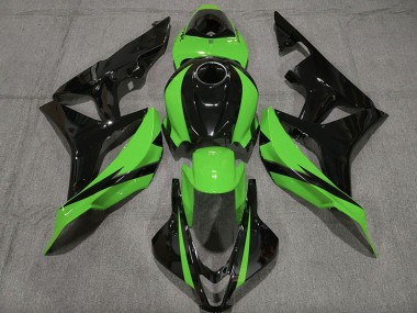 07-08 Schwarz Glänzend & Grün CBR600RR Verkleidung