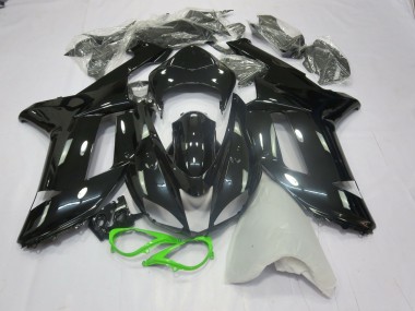 07-08 Schwarz-Grün Glänzend ZX6R Verkleidung