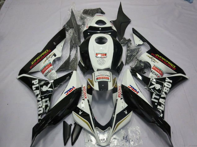 07-08 Schwarz & Weiß Playboy CBR600RR Verkleidung