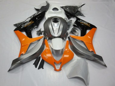 07-08 Silber Weiß & Orange CBR600RR Verkleidung