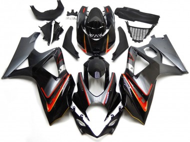 07-08 Silber & Schwarz Mit Rot GSXR 1000 Verkleidung
