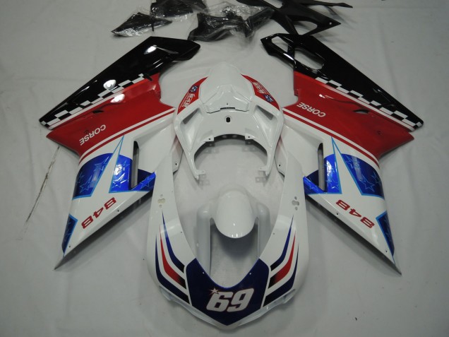 07-14 Blauer Stern Ducati 848 1098 1198 Verkleidung