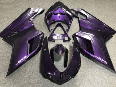 07-14 Dunkelviolett Ducati 848 1098 1198 Verkleidung