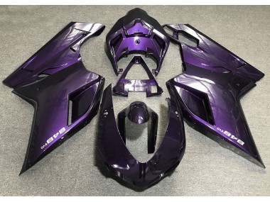 07-14 Dunkelviolett Ducati 848 1098 1198 Verkleidung