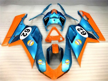 07-14 Matte Gulf Ducati 848 1098 1198 Verkleidung