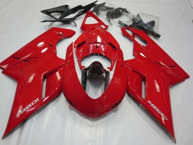07-14 OEM Stil Glanz Rot Ducati 848 1098 1198 Verkleidung