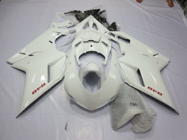 07-14 Weiß Perlmutt Ducati 848 1098 1198 Verkleidung