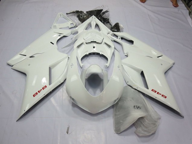 07-14 Weiß Perlmutt Ducati 848 1098 1198 Verkleidung
