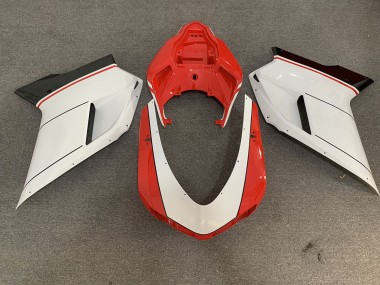 07-14 Rot Weiß Ducati 848 1098 1198 Verkleidung