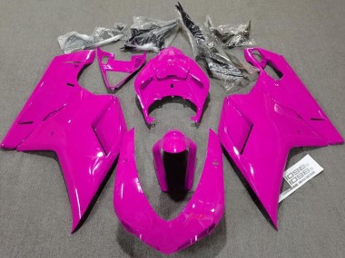 07-14 Schlichte Glanzrosa Ducati 848 1098 1198 Verkleidung