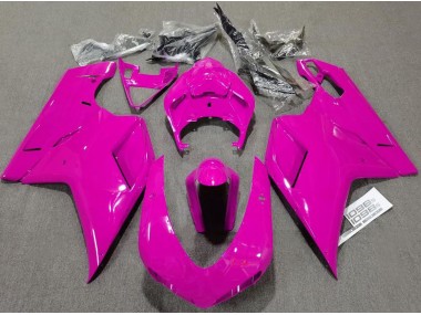 07-14 Schlichte Glanzrosa Ducati 848 1098 1198 Verkleidung