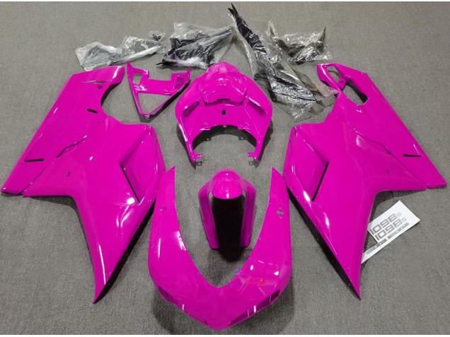 07-14 Schlichte Glanzrosa Ducati 848 1098 1198 Verkleidung