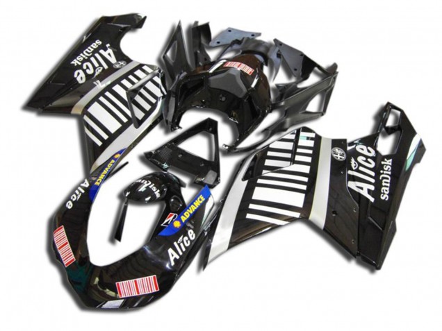 07-14 Schwarz Alice Ducati 848 1098 1198 Verkleidung
