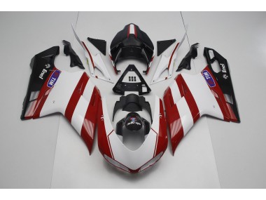 07-14 Tiefrot Ducati 848 1098 1198 Verkleidung