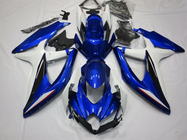08-10 Blau Schwarz & Weiß GSXR 600-750 Verkleidung