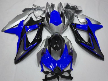 08-10 Blau & Silber GSXR 600-750 Verkleidung