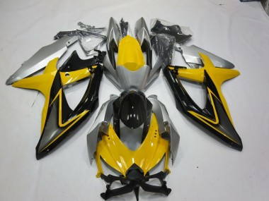 08-10 Gelb Schwarz GSXR 600-750 Verkleidung