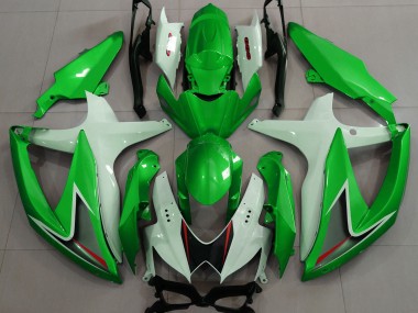 08-10 Glänzend Grün & Weiß GSXR 600-750 Verkleidung