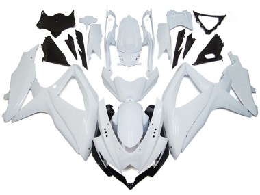 08-10 Glänzendes Glänzend Weiß GSXR 600-750 Verkleidung