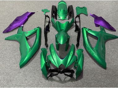 08-10 Grün & Lila GSXR 600-750 Verkleidung