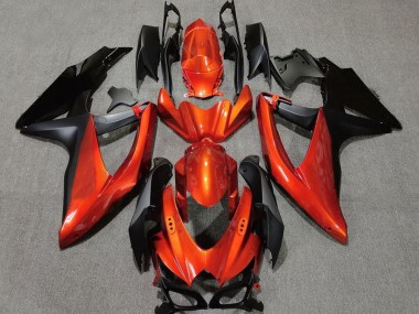 08-10 Kräftiges Orange In Schwarz GSXR 600-750 Verkleidung