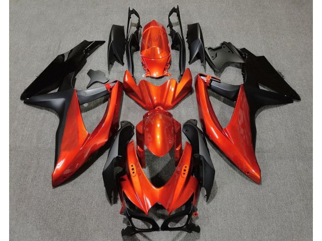 08-10 Kräftiges Orange In Schwarz GSXR 600-750 Verkleidung