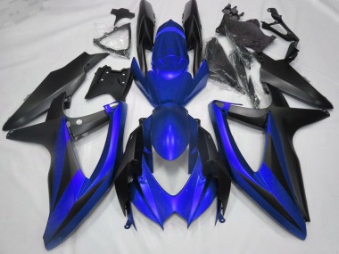 08-10 Matt Blau GSXR 600-750 Verkleidung
