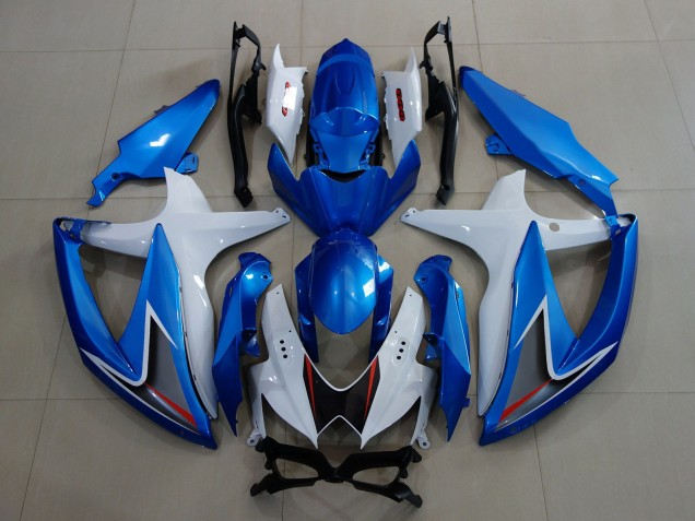 08-10 Metallic Blau & Weiß GSXR 600-750 Verkleidung
