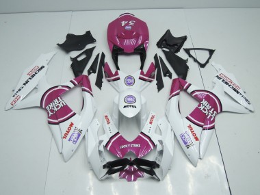 08-10 Pink Lucky Strike GSXR 600-750 Verkleidung
