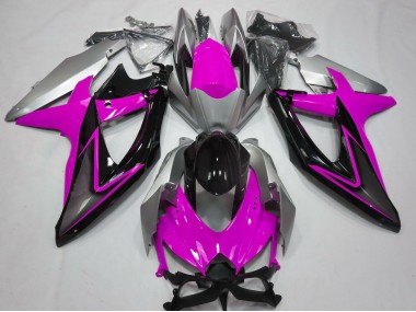 08-10 Rosa & Silber GSXR 600-750 Verkleidung