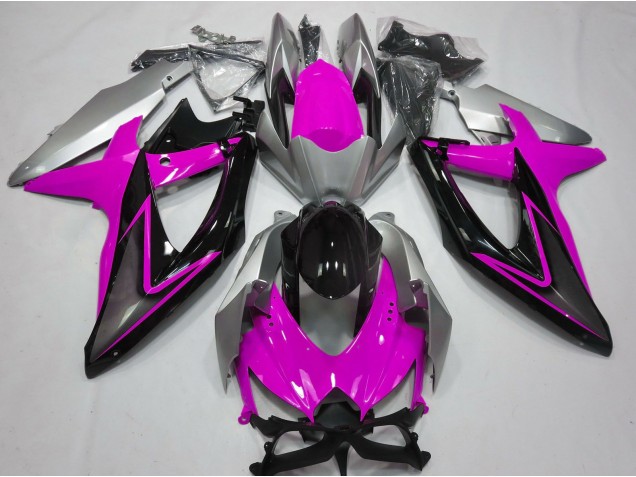 08-10 Rosa & Silber GSXR 600-750 Verkleidung