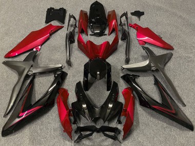 08-10 Rot Glänzend & Grün R GSXR 600-750 Verkleidung