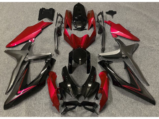 08-10 Rot Glänzend & Grün R GSXR 600-750 Verkleidung