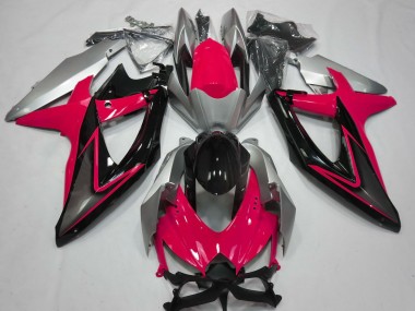 08-10 Rot & Silber GSXR 600-750 Verkleidung