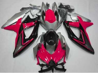 08-10 Rot & Silber GSXR 600-750 Verkleidung