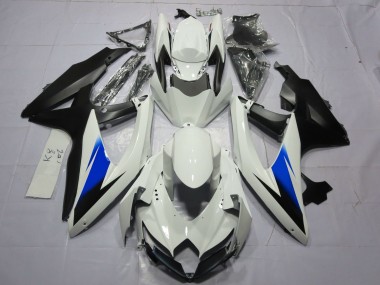 08-10 Weiß & Schwarz GSXR 600-750 Verkleidung