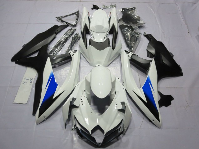 08-10 Weiß & Schwarz GSXR 600-750 Verkleidung