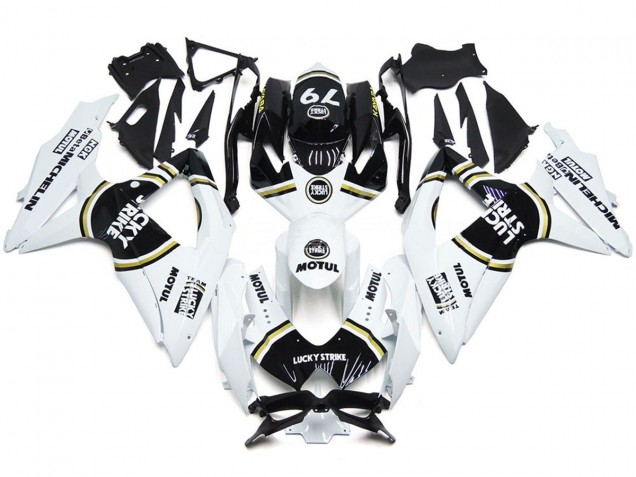 08-10 Schwarz Lucky Strike 79 GSXR 600-750 Verkleidung