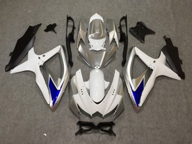 08-10 Silber Weiß Blau GSXR 600-750 Verkleidung
