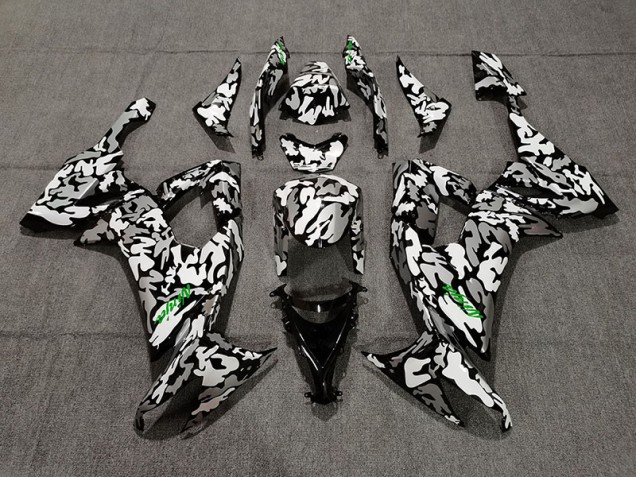08-10 Tarnung & Grünes Logo ZX10R Verkleidung