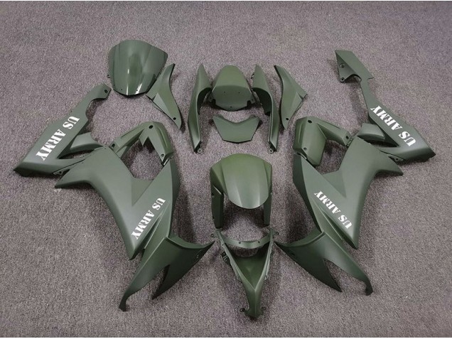 08-10 US Army Mattgrün ZX10R Verkleidung
