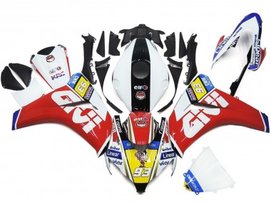 08-11 93 Nummer Weiß & Rot CBR1000RR Verkleidung
