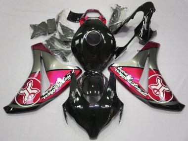 08-11 Candy Red Auf Schwarz Custom CBR1000RR Verkleidung